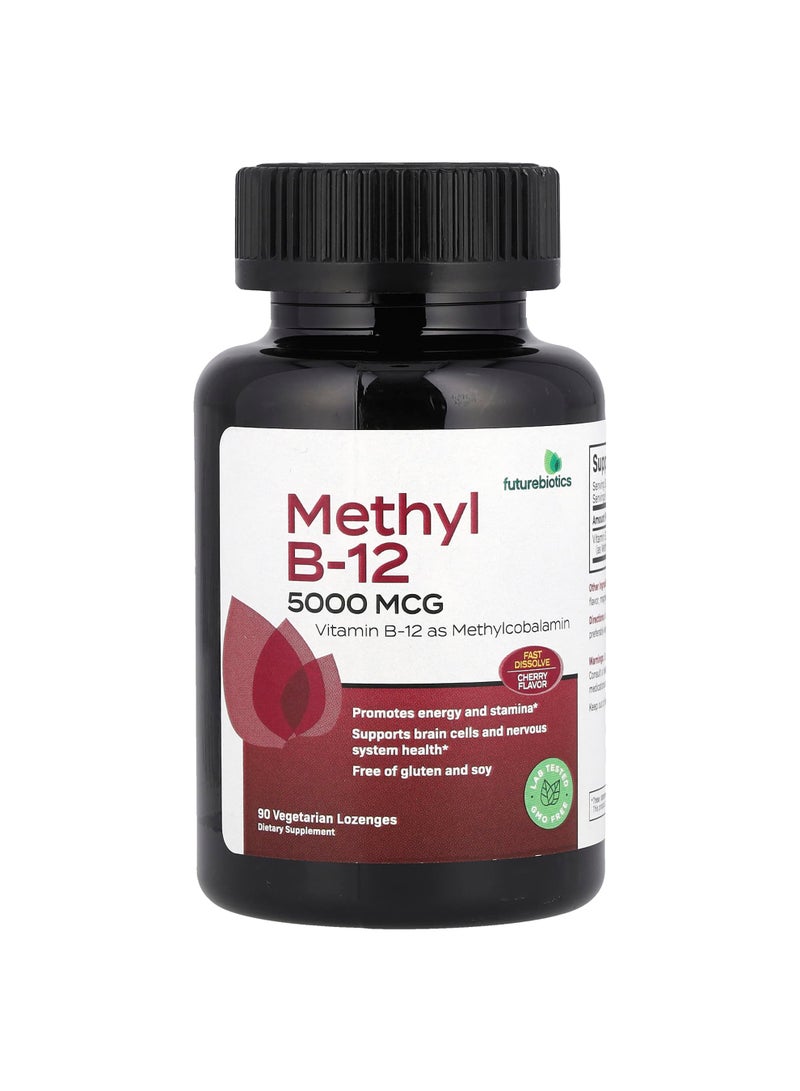 Methyl B-12, Cherry, 5,000 mcg, 90 Vegetarian Lozenges